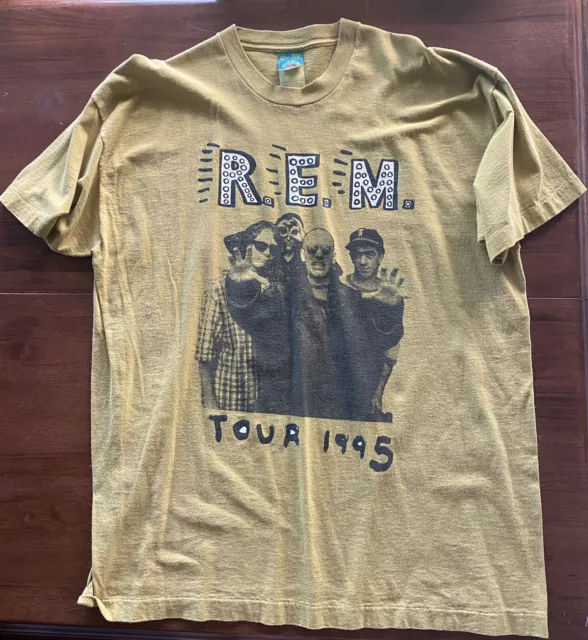 Vintage R.E.M. Monster Tour 1995 T Shirt Vintage Rare USA Band XL