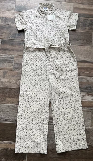 FRNCH Floral Coverall Jumpsuit NWT M