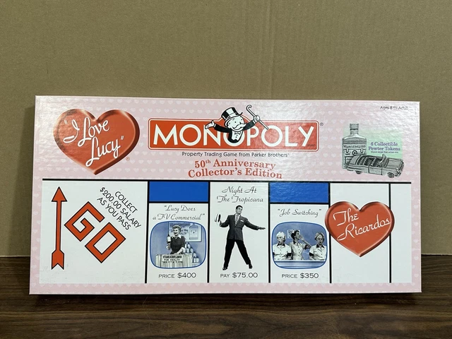 “I Love Lucy” Monopoly Collector’s Edition 2001, New In Open Box