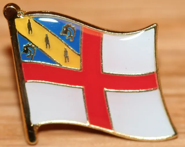 HERM Channel Islands Flag Enamel Pin Badge