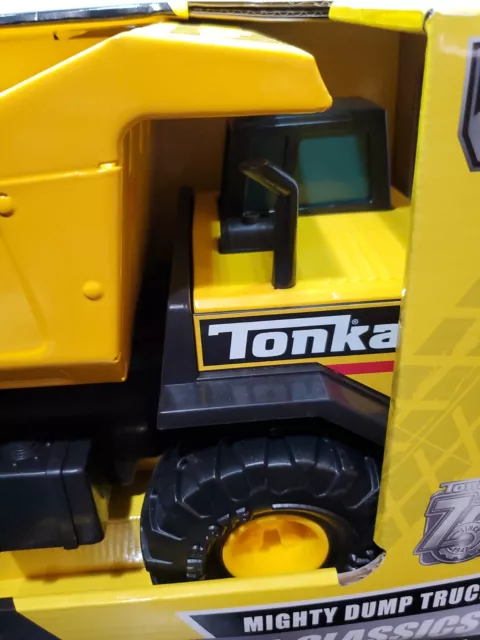 Tonka Mighty Dump Truck Steel Classics Metal Toy Construction Tractor 3