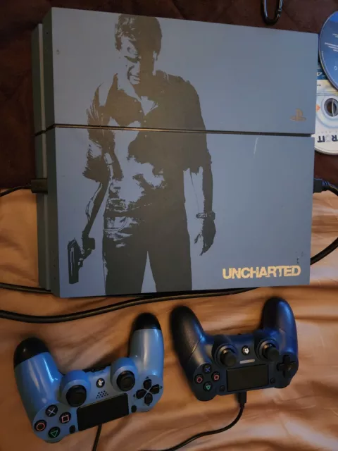 Sony PlayStation 4 Uncharted 4: Limited Edition Bundle 500GB Gray Blue  Console for sale online