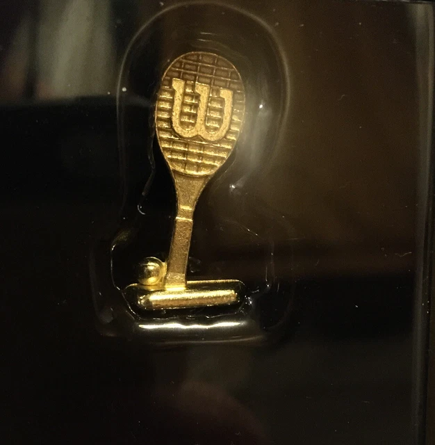 WILSON TENNIS RACKET Monopoly Empire GOLD TOKEN metal game piece part ...