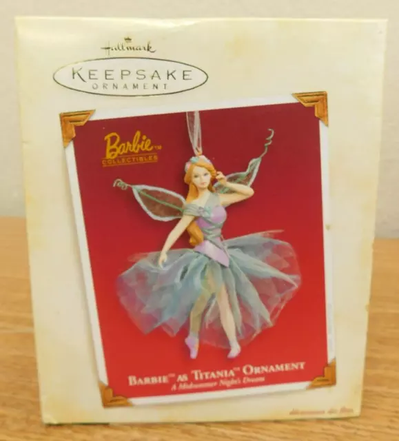HALLMARK CHRISTMAS ORNAMENT 2005 Barbie As Titania A Midsummer Nights