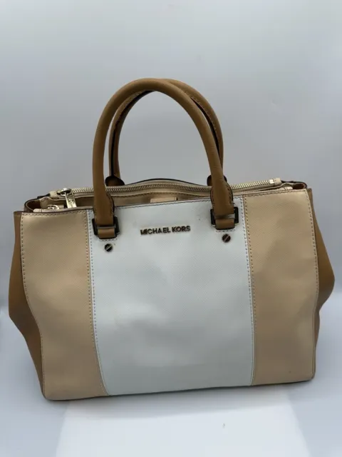 MICHAEL KORS Sutton Colorblock Saffiano Satchel Handbag