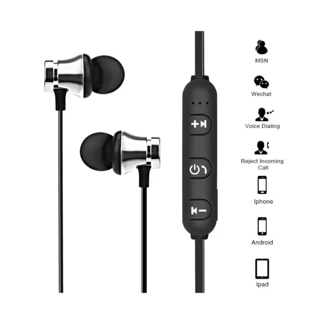 Earphones Sports Bluetooth Wireless Earbuds Headphones Headset Stereo In Ear