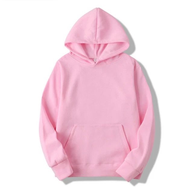 🔥Mens Plain Pullover Hoodies Casual Hooded Sweatshirts Long Sleeve Classic Tops