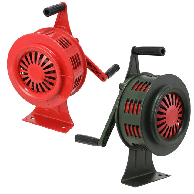 Sirène Manuelle 110 DB - Boîtier Aluminium Rouge, Manivelle Rabattable, Pour Alarme, Sport Ou Sécurité