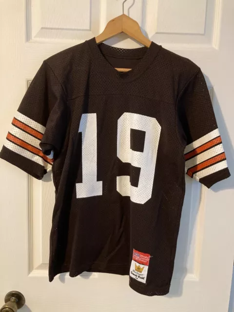 Mens Vtg NFL MacGregor Sand-Knit Cleveland Browns #19 Bernie Kosar Jersey Sz M