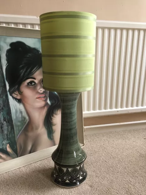 Large Vintage Jersey Pottery Lamp, Retro, Mid Century, 1960s/70s Mcm, Vintage