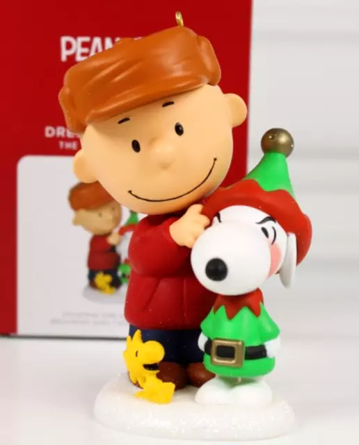 Hallmark Peanuts Dressed Up Dog Snoopy Charlie Brown Woodstock Ornament 2021 New