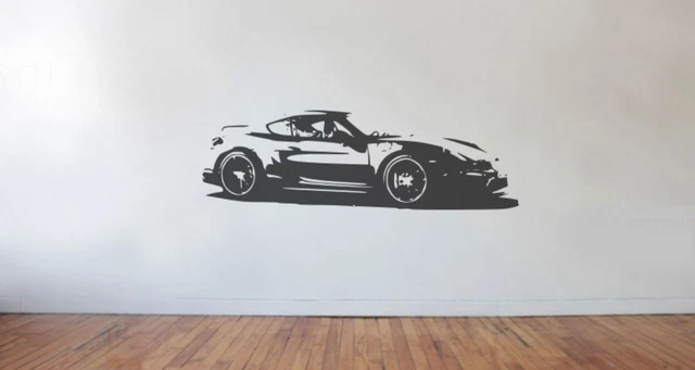 Porsche Racing Car Wall Stickers – Sports Car Decor Decal For Kids' Nursery Or Boys' Room