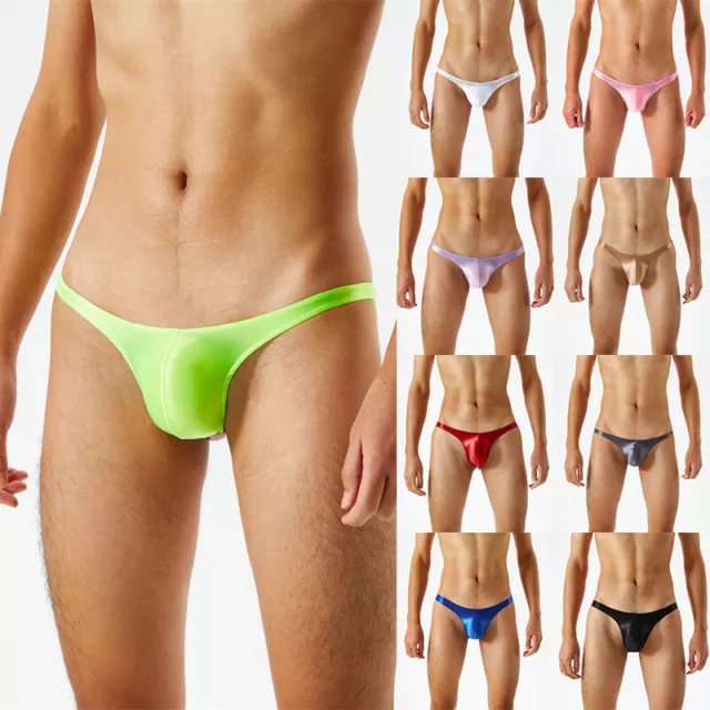 Mens G-string Briefs Thong Bikini Underwear Sexy T Back Pouch Panties Swimwear ♧