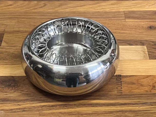 ALESSI Spirale 18/10 Stainless Steel Ashtray made in Italy