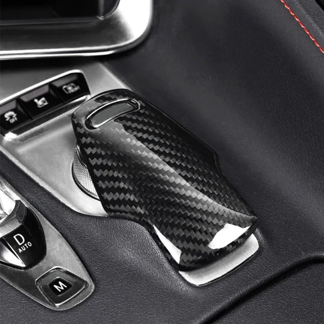 Real Carbon Fiber Car Gear Shift Knob Cover Trim For 20-23 Chevrolet Corvette C8
