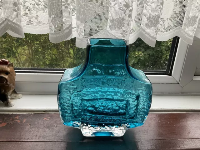 Whitefriars Kingfisher Blue TV Vase