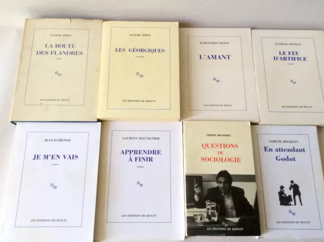 Editions de Minuit * Lot 2/2 de 8 Volumes / Titres * Auteurs Divers +++