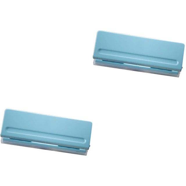 Punzonatrice Facchinetti 4 Fori - Manuale In Metallo Argentato Per Fogli - Foto 2