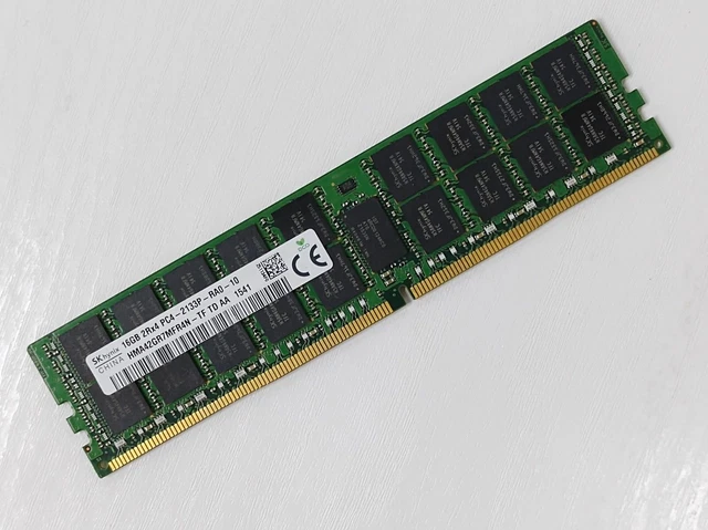 SK Hynix 16GB DDR4-2133 RDIMM Server Memory - PC4-17000P-R 2Rx4 ECC Registered (HMA42GR7MFR4N-TF)