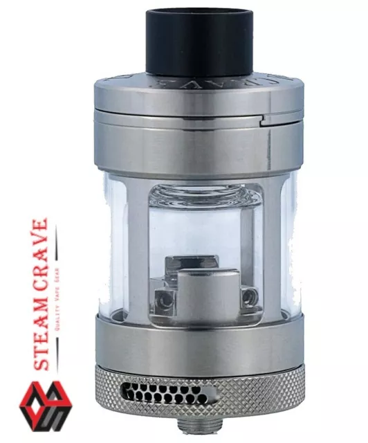 Steam Crave GLAZ V2 RTA Selbstwickler Clearomizer für E Zigarette - Silber