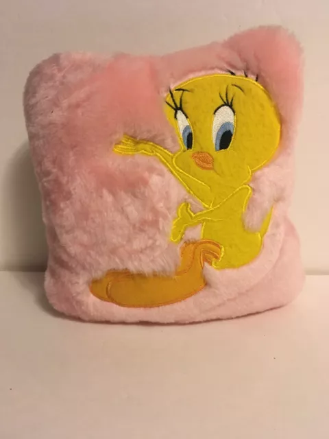 Tweety Bird Plush Pink Pillow 1998 WB Looney Tunes