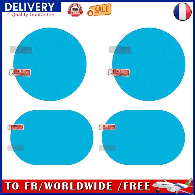 2pcs Car Rear View Side Mirror Anti Fog Rainproof Protective Film Clear Stickers