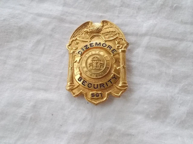 Vintage Sizemore Security State Of Georgia SGT BADGE Private Co.