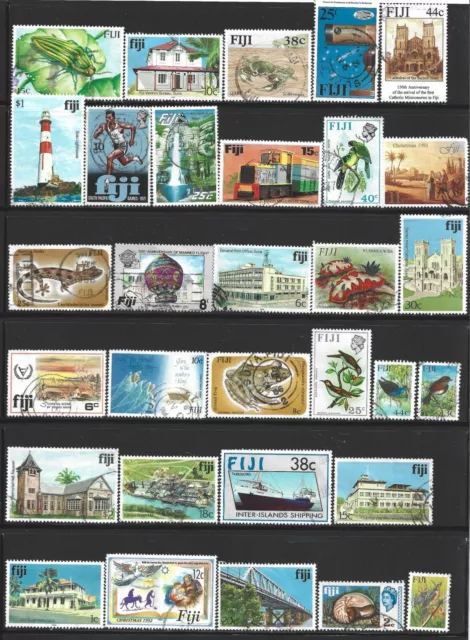 Fiji, 50 Stamps, Assorted, Used