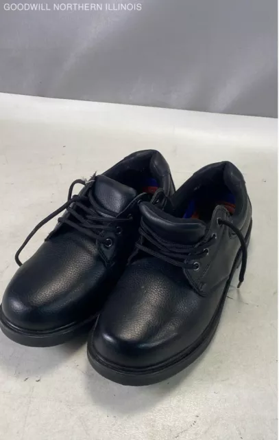 MEN'S DR. SCHOLL'S Black Leather Oxford Shoes, Size 11W $9.99 - PicClick