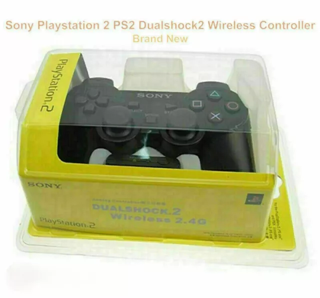 New Sony Playstation 2 PS2 Wired / Wireless Controller black Brand AU 3
