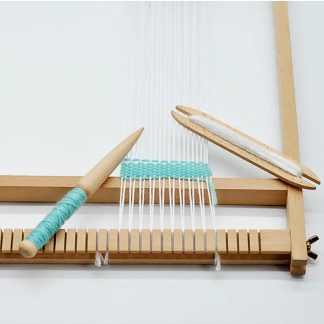 Nbeads Trousse à Tissage – 2 Navettes En Bois + 1 Peigne – Accessoire Débutant – Multicolore