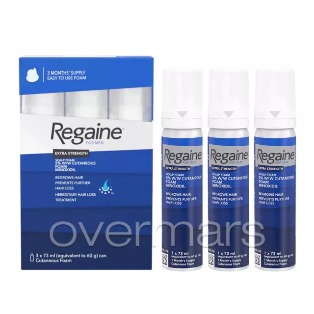 REGAINE 5% FOAM (3 MESI BOX) ENG - ROGAINE Minox Schiuma Ricrescita Capelli Uomo