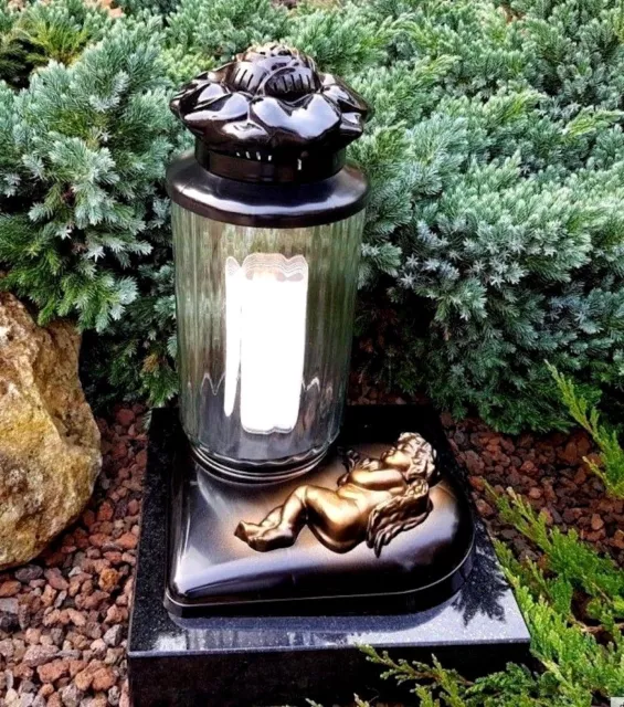 lampe et lanterne pour cimetière et monument funéraire en bronze