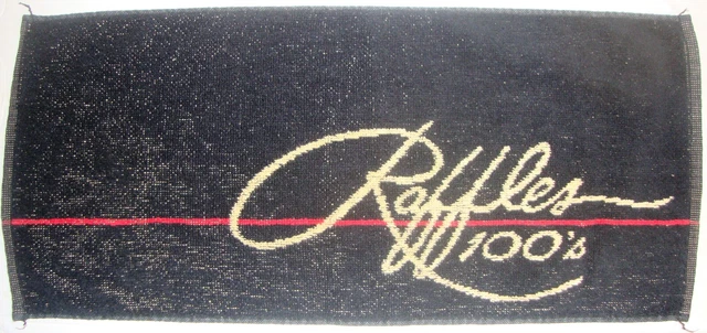 Raffles 100`S Cigarettes Vintage Bar Towel Beer Cloth