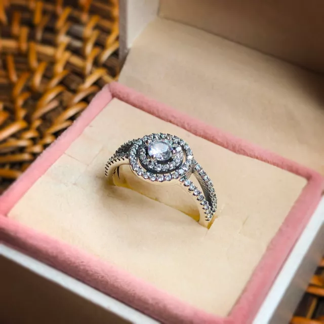 Pandora double halo ring deals