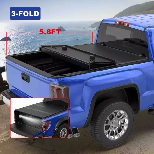 TRUCK TONNEAU COVER 5.8FT Short Bed For 20072024 Chevrolet Silverado