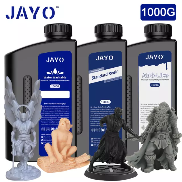 JAYO 3D Drucker Harz Standard/Water Washable/ABS-Like/Nylon-Like Resin 1KG 405nm