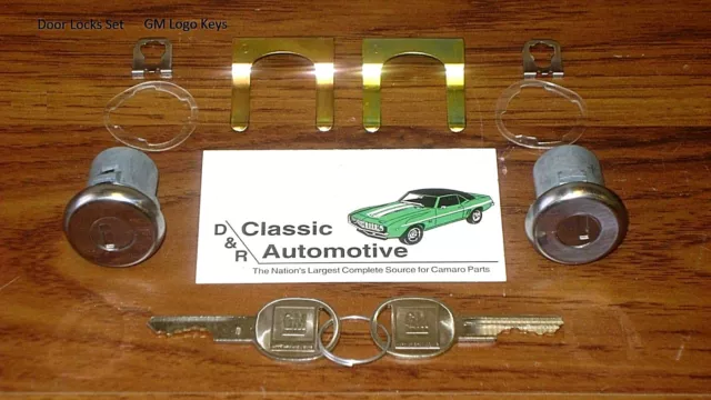 Door Lock Set 10pc Kit GM Key Camaro Chevelle Nova Corvette Impala Pickup locks