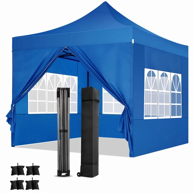 Pavillon 3x3 m Wasserdicht Faltpavillon Pop Up Partyzelt Gartenzelt UV Schutz