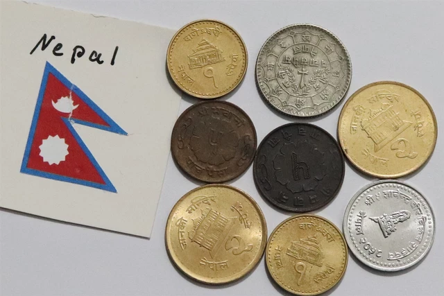 🧭 🇳🇵 Nepal Old Coins Lot High Grade B55 #91 Yc32