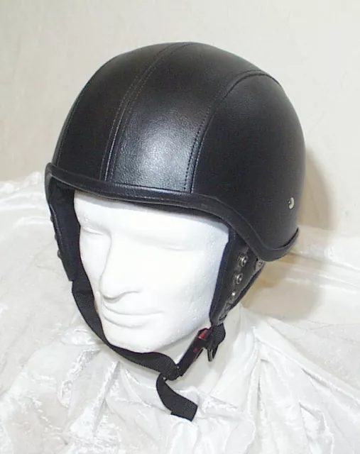 Halbschalen-Helm Neu Leder-Überzug - Awo Bmw Bsa Dkw Emw Nsu Top Gr. Xl - 7190$ 2