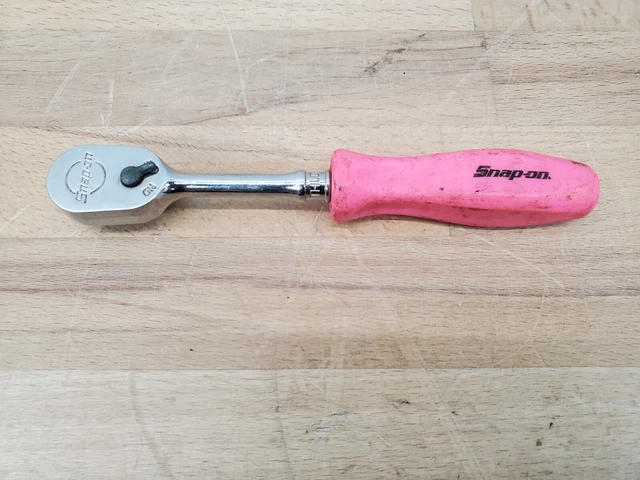 SNAP ON  THLD72  1/4" Drive  Hard Grip Ratchet (Pink)  USA