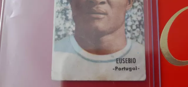 Mundial Inglaterra 1966 Portugal Eusebio Pantera Negra Rookie Fher Spanish Raro 2