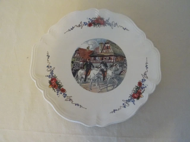 Plat Sarreguemines Obernai H. Loux Alsace 406112