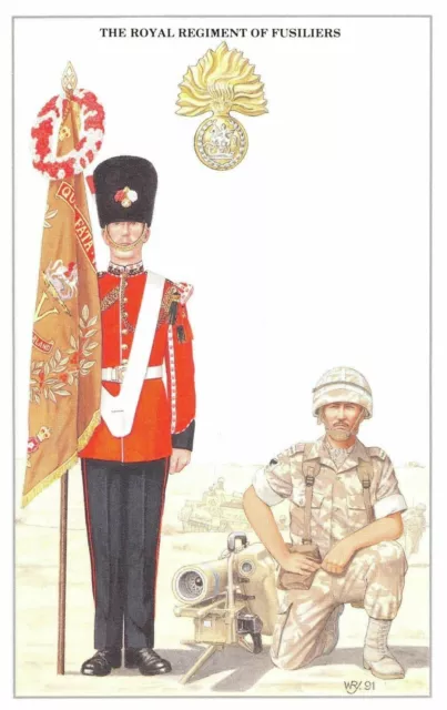 Postcard The British Army Series No.29 The Royal Regiment of Fusiliers