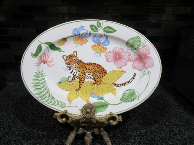 Lynn Chase | A Large Lynn Chase Jaguar Jungle Porcelain Dinner Service