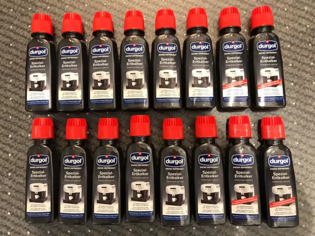 16 Durgol Swiss Espresso Spezial Entkalker 12 Stück + 4 Stück GRATIS à 125ml