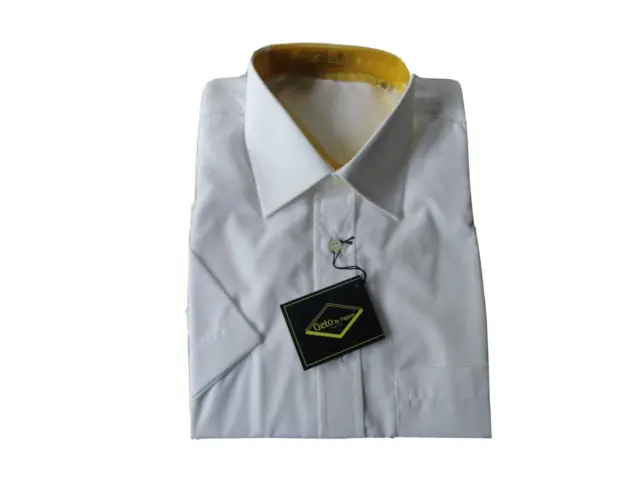 Camicia Uomo Classica regolare maniche corte tg. 39 colore Bianco