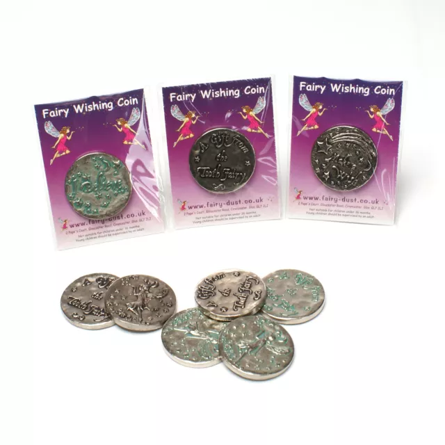 Magic Fairy Wishing Coins Fab Kids Childrens Tooth Fairy Coin & Party Bags Gift