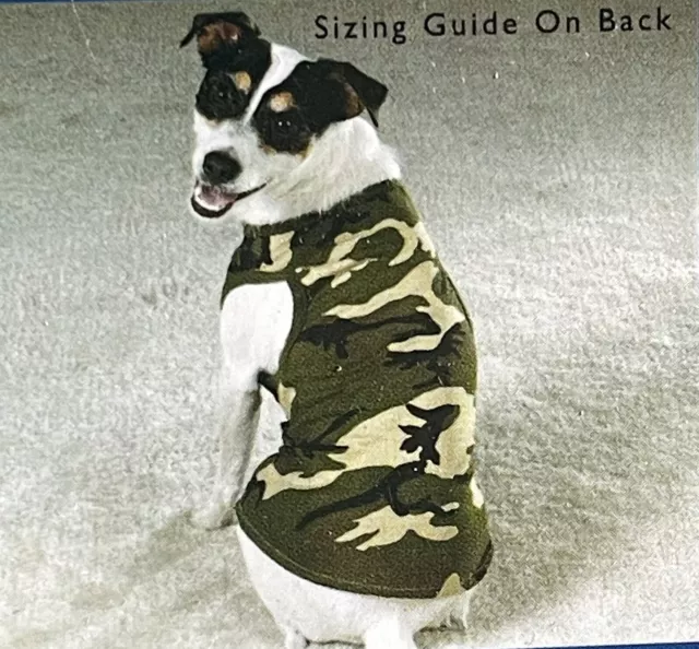 Camo Tank Tops for Dogs by Casual Canine Sz Small Teacup Dog Size NEW